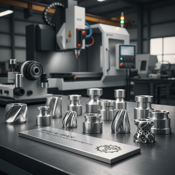 医疗级超精密五轴零部件CNC加工打样及量产