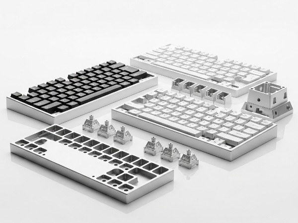 高精度铝合金键盘外壳CNC加工