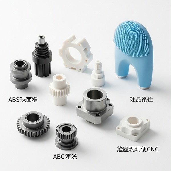 塑胶件硅胶洁面仪CNC精雕