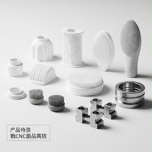 塑胶件硅胶洁面仪CNC精雕