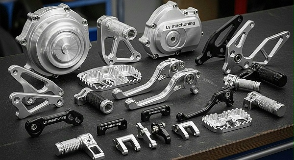 CNC machined motorcycle parts covers, footpegs. CNC machined motorcycle parts covers, footpegs.