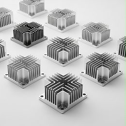 定制智能车灯散热器CNC加工