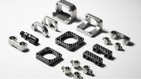 钛合金碳纤维监控设备零件CNC定制2