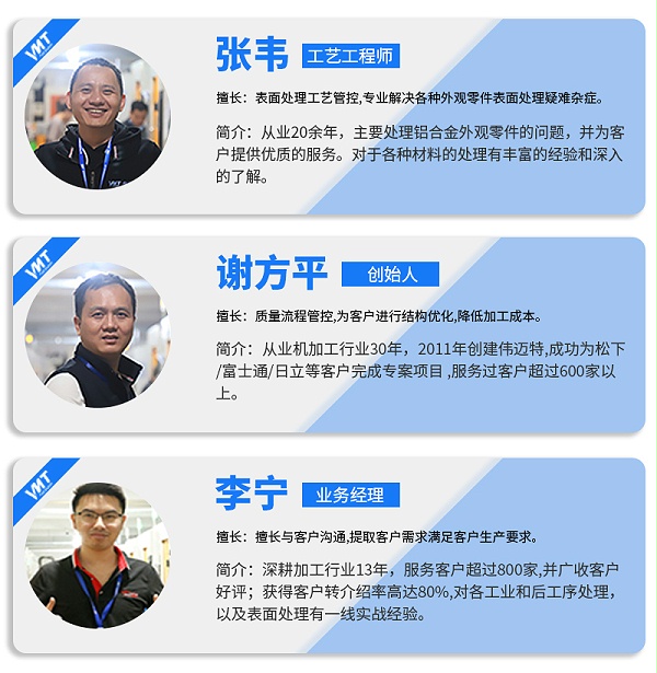 五轴数控cnc加工管理团队