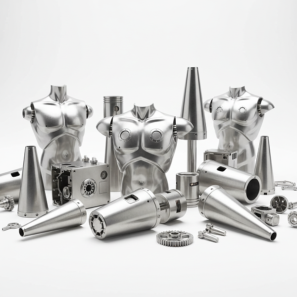 高精度铝合金机器人零件外壳cnc加工